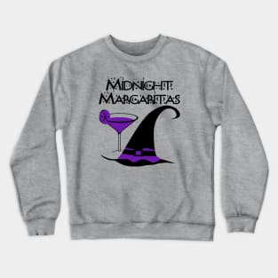 Purple Midnight Margaritas Cheeky Witch Crewneck Sweatshirt